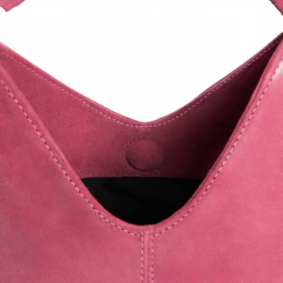 NEW LEMIZ women\'s mia bucket handbag in rose